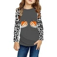 thumbnail image 2 of Girls Shirts Size 10-12 Youths Girls Pumpkins Letters Prints Casual Pullover Leopard Girls Sweatshirts Boys Toddler Kids Little Girl's Long Sleeve Tops Orange, 9-10 Years, 2 of 4