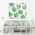 thumbnail image 5 of FREEAMG Four Leaf Clover Tapestry Aesthetic Tapestry Wall Hanging for Home Decor 60" x 51" Inches, 5 of 6