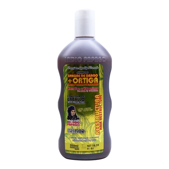 Shampoo sangre de drago y ortiga del indio Papago