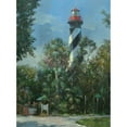 thumbnail image 3 of Bansemer, Roger 19x24 Black Modern Framed Museum Art Print Titled - St. Augustine Lighthouse and Carver Street, 3 of 5