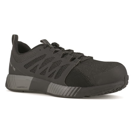 Reebok Men's Fusion Flexweave Comp Toe Athletic Work Shoes Black/Gray 11.5 2E (Wide)