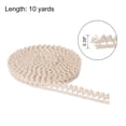thumbnail image 2 of Uxcell Lace Trim Ribbon 10 Yards 0.39 Inch Cotton Elastic Trim for Craft,Gift Wrappers,Headbands,Beige Style 22, 2 of 5