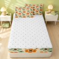 thumbnail image 4 of Erosebridal Vintage Floral Zipper Full Size Comforter Sets with Fitted Sheet and 2 Pillowcases, Retro Flower Zipper Bedding Set, Reversible, Terracotta Sage, Reversible, 4 of 7