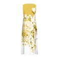 thumbnail image 5 of FcBaudy Robe Sans Manches Col Rond, Robes d'Été pour Femmes, Robes Femmes Robe Longue Imprimée Sans Manches et en Lin Col Rond Robe Femmes, 5 of 5