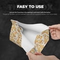 thumbnail image 3 of Goofa Groovy Floral Pattern Triangle Square Tissue Box Cover, Modern PVC Leathe Facial Paper Holder,Decorative Holder/Organizer for Bathroom Vanity Countertop, 3 of 9