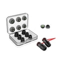 thumbnail image 2 of Sidaley 6 pares de puntas de silicona para auriculares, componentes simples de repuesto para auriculares, accesorios para auriculares internos, tapones Cables de audio/vídeo negro, 2 of 6