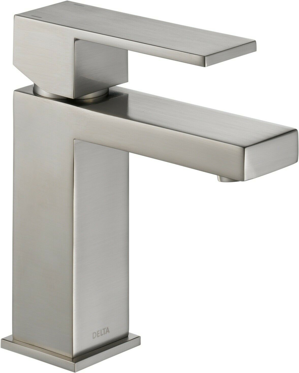 Delta 567LFPP Angular Modern 1 Hole Bathroom Faucet Stainless