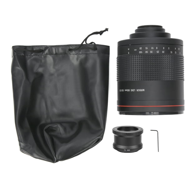 Teleobjetivo Prime Lente Teleobjetivo Espejo Lente 900 mm F8.0 Cámara Espejo Lente 900 mm Lente de enfoque manual Lente para Sony Lente de cámara sin , Higoodz Accesorios de Fotografía