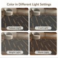 thumbnail image 7 of ODIKA 9'x12' Brown Green Modern Bohemian Stripes Washable Area Rug Contemporary Geometric Line Design Low Pile, Flatwoven, for Great Room, Indoor Concept, Large Living, 7 of 7