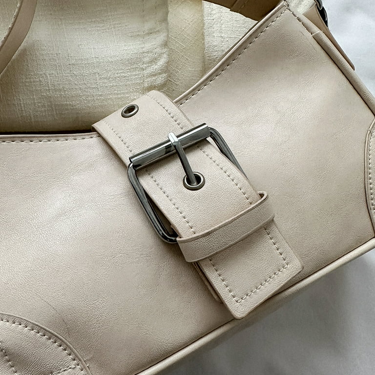 Bxingsftys Women's Canvas Tote Purse Shoulder Crossbody Bag Small Handbag  Multi-pocket Top Handle Work Bags (Beige) 
