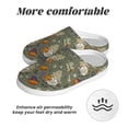 thumbnail image 6 of Daiia Halloween Mummy Gnome Print Women’s Fuzzy Slippers Memory Foam Lightweight House Shoes Cozy Loafer Flannel House Shoes-44/45, 6 of 7