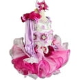 thumbnail image 4 of Jenniferwu one Sleeve G016 Glitz Infant Toddler Baby Newborn Little Girl's Pageant Party Birthday Dress (as1, Age, 4_Years, Fuchsia Lilac), 4 of 6