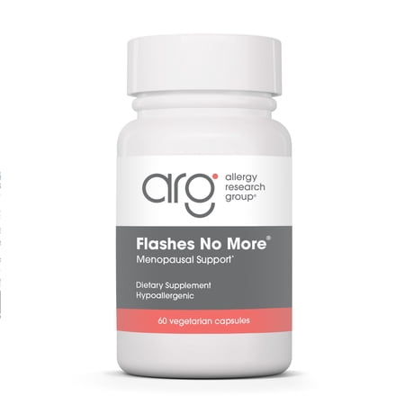 ARG Flashes No More - Delivers 257 mg EstroG-100 - Menopause Support for Hot Flashes, Night Sweats & Positive Outlook - Dietary Supplement for Women - 60 Servings - 60 Vegetarian Capsules