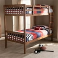 thumbnail image 2 of Baxton Studio Lit Superposé Taille Simple en Bois Finition Jude et Noyer Brun, 2 of 7