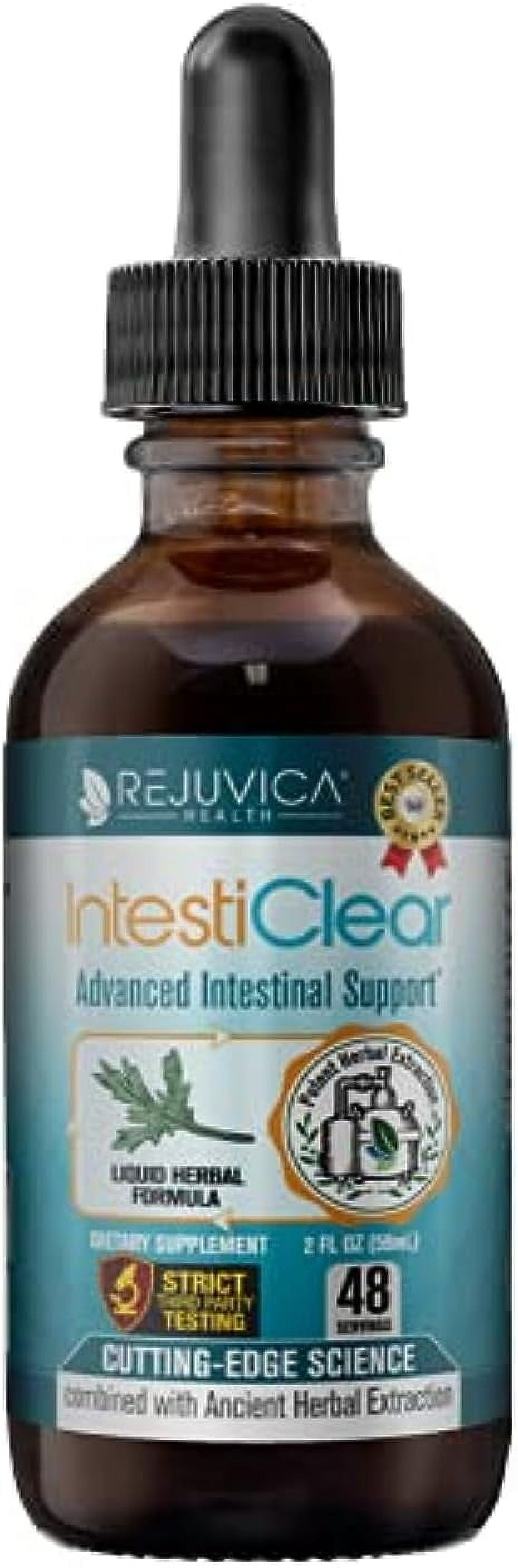 Rejuvica Health IntestiClear - Intestinal Cleanse Support - Contains Wormwood, Black Walnut, Ginger and More