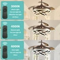 thumbnail image 3 of Cusp Barn 42" LED Retractable 3-Blade Ceiling Fan with Remote Control and Light Kit Included, 3 of 8