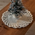 thumbnail image 2 of Hvmvliv 24in Round Boho Christmas Tree Skirt Knitted Small Xmas Tree Skirt Christmas Tree Base Cover Carpet for Christmas Tree Decoration White, 2 of 6