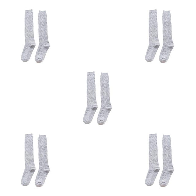 Sonducket Media sobre la rodilla Larga elasticidad Térmica Transpirable Bota Calcetines Pierna Cálido Muslo Protección Niñas Otoño gris claro Type2 NO2 Sonducket CBP380092