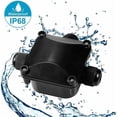 thumbnail image 2 of Junction Box, 3 Way Junction Box IP68 Waterproof Connector Outdoor Electrical Junction Box Black (5 PCS), 2 of 4