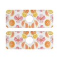 thumbnail image 7 of Yayeee Faucet Mat for Kitchen Sink 14.7" Diatomite Long Splash Guard Pad, Floral Orange, 2 Pack, 7 of 7