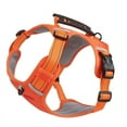 thumbnail image 3 of Correa de arnés para mascotas Ormromra reflectante ajustable transpirable seguro naranja, 3 of 8