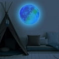 thumbnail image 2 of Children Room Wall Stickers Luminous Moon Shaped Blue PVC Decals Set, 2 of 3