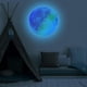 thumbnail image 2 of Children Room Wall Stickers Luminous Moon Shaped Blue PVC Decals Set, 2 of 3