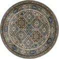 thumbnail image 3 of Art Carpet 841864102871 8 ft. Arabella Collection Comfort Panel Woven Round Area Rug, Gray, 3 of 5