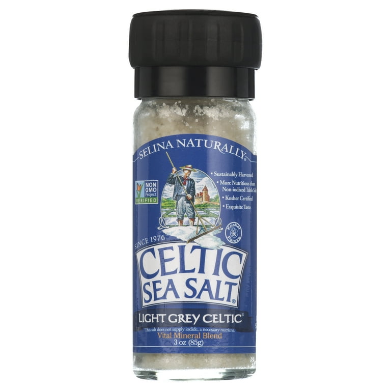クリスマス特価！　シルバートーン SSLA-30/TR by SAMIC Celtic Light Grey Coarse Sea Salt, 3 Oz Grinder - Walmart.com