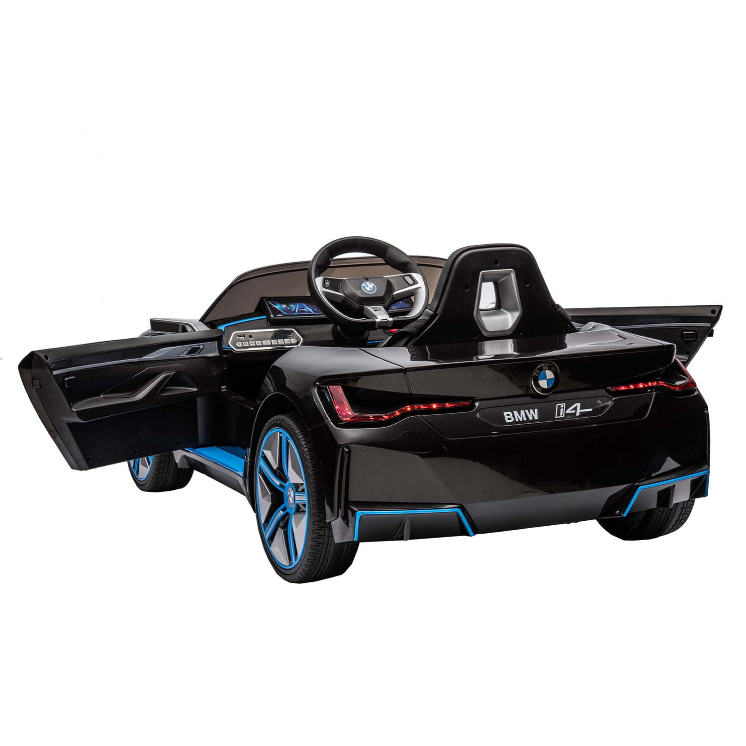 CIPACHO 12v Kids Ride On Car with 2.4G Parents Remote Control, Licensed BMW I4, Electric Car for Kids, 3 Speed Adjustable, Black CIPACHO 12v Kids Ride On Car with 2.4G Parents Remote Control, Licensed BMW I4, Electric Car for Kids, 3 Speed Adjustable, Black