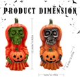 thumbnail image 3 of Halloween Pumpkin Skeleton Decor Halloween Indoor Decorations For Tabletop Desk Home Halloween Decoration Fun, 3 of 9