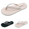 thumbnail image 5 of Rhinestones Flip Flop Slip on Sandals for Women 2025 Summer Glitter Casual Beach Dress Thongs Sandals, 5 of 6