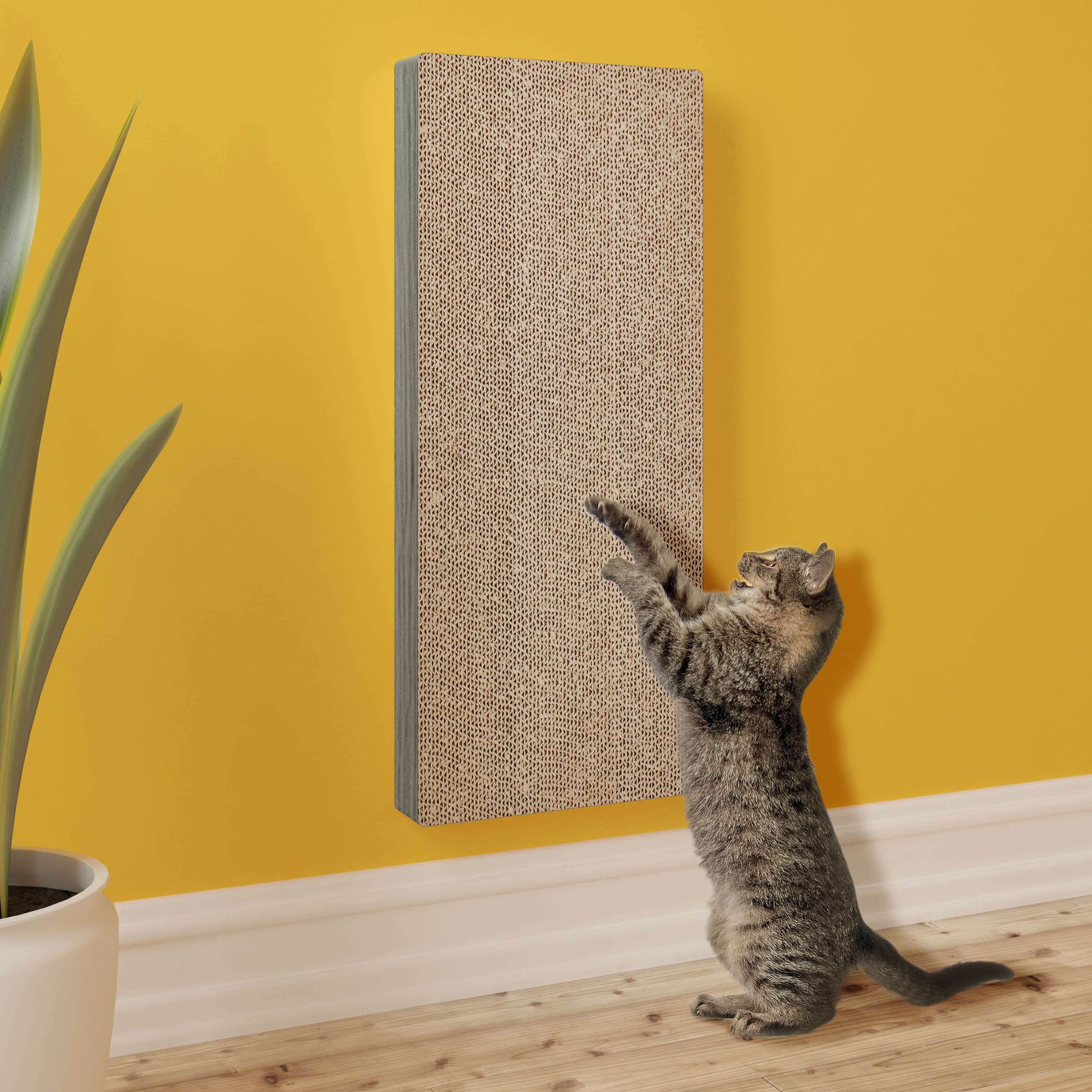 Cat Scratcher Attached To Wall / Sisal is a natural fibre, that is often used on scratchers