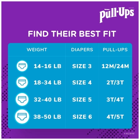 PULL-UPS BOYS’ LEARNING DESIGNS TRAINING PANTS, 2T-3T, 128 CT