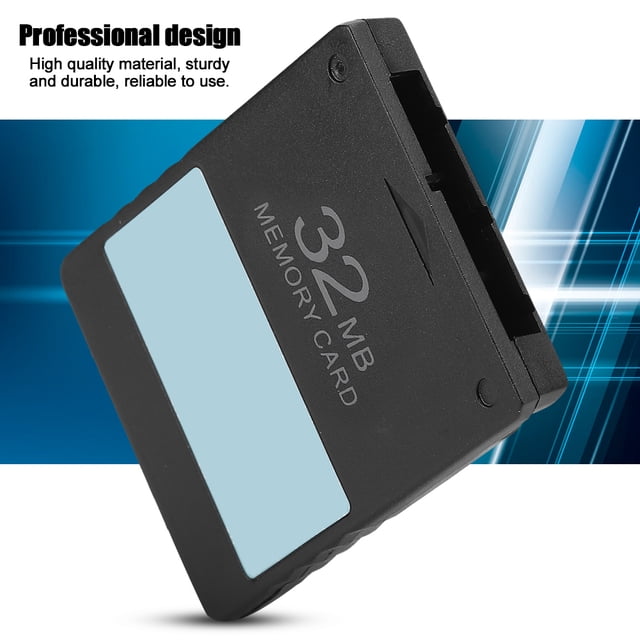 Memory Card forConsole, Professional Design, Convenient Plug and Play, Plastic Material, Black, 8M 16M 32M Options, Extends Device Memory with Game Data Saver