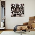 thumbnail image 6 of Empire Art Direct Eye of the Tiger Frameless Free Floating Tempered Glass Panel Graphic Wall Art, 38" x 38" x 0.2", Ready to Hang, 6 of 9