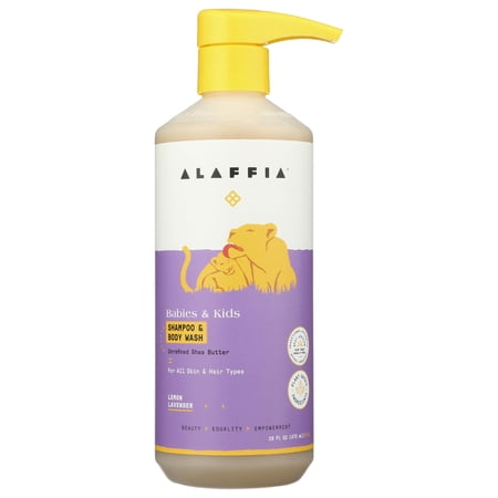(Pack Of 8) Alaffia Shampoo & Body Wash Lemon Lavender 16 Fl Oz