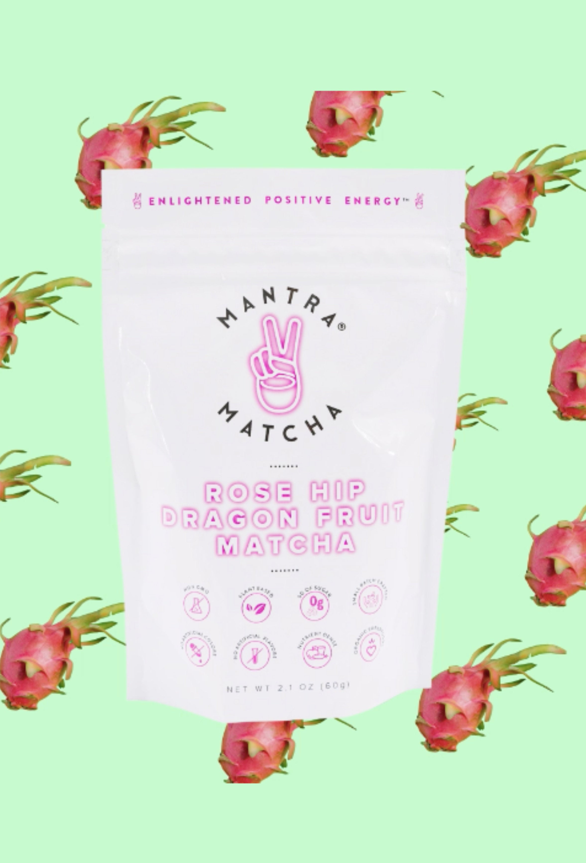 Rose Hip Dragon Fruit Matcha