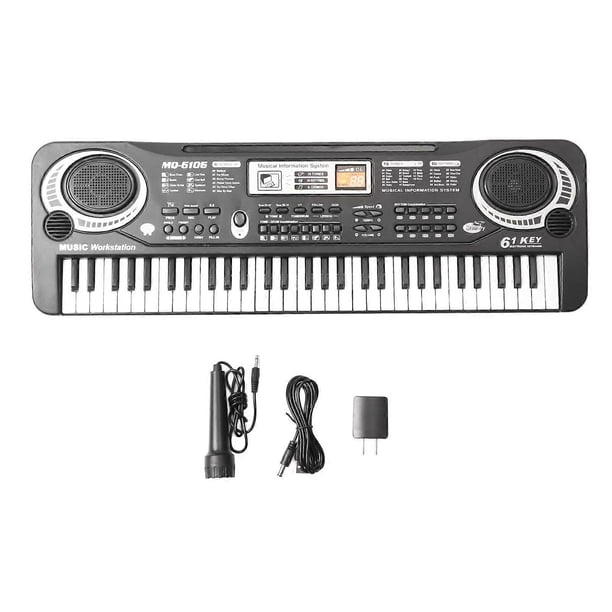 Keyboard Piano 61 Keys Portable Electronic Piano Keyboard Instrument 100‑240V for Kids Children