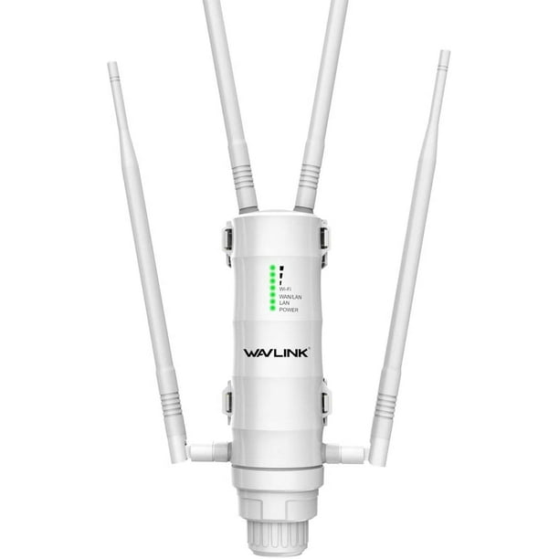 Wavlink Ac1200 Point d'accès sans fil extérieur avec couverture longue  portée 2.4 + 5g Répéteur Wifi double bande avec Poe, port Gigabit Ethernet