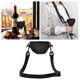 thumbnail image 2 of Collar portavasos de vino de 1 pieza, de tela, cómodo y portátil, con correa ajustable, portabebidas, ideal para picnics, bodas y fiestas, 2 of 5