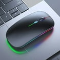 thumbnail image 2 of Wireless Mouse Gaming Mouse Backlight USB Compatible RGB Rechargeable Mice Silent Backlit Ergonomic Gaming Mouse for Laptop PC, 2 of 10