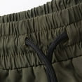 thumbnail image 7 of Kvture Mens Workout Shorts Summer Outdoor Running Quick Dry Shorts Casual Stretchy Drawstring Athletic Shorts with Pockets Solid Color Sports Shorts Army Green XXXL, 7 of 7
