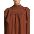 thumbnail image 6 of The Get Women's Lace Trim Mini Dress with Long Sleeves, 6 of 7