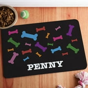 Personalized Colorful Bones Meal Mat, Multiple Colors