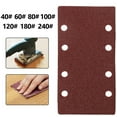 thumbnail image 6 of Apooke Self-adhesive Flocking Sandpaper 185x93mm/7.28x3.66'' 8-hole Rectangle Sand Paper Hook and Loop Pads for Polishing Putty, 6 of 16