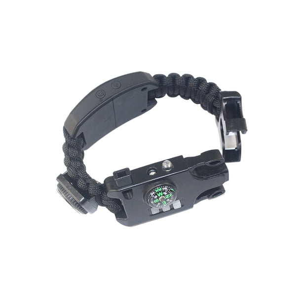 Supervivencia Impermeable Multifuncional Para Exteriores, Emergencia Sos Con Brújula, Silbato, Pulsera De Luz Led Guardurnaity OD006011-00