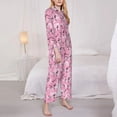 thumbnail image 3 of Balery Cartoon Poodle Dog Conjunto de Pijama con Estampado para Mujer, Conjunto de Dos Piezas con Manga Larga, Ropa de Dormir Suave con Bolsillos, Pijamas Cómodos-Medium, 3 of 7
