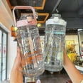 thumbnail image 2 of 2l Portable Large Capacity Water Bottles Fitness Water Jug With Time Marker, 2 of 4