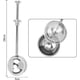 thumbnail image 3 of Plumero de harina para hornear de acero inoxidable en polvo, rocir de azúcar con una sola mano, operación para hornear, varita de polvo, tamiz de harina, bola de tamiz de azúcar dispensr, 3 of 3
